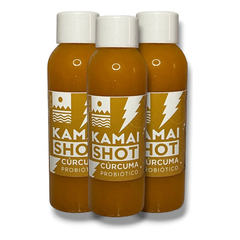 Tripack Wellness Shot Probiotico Curcuma 60ml X3